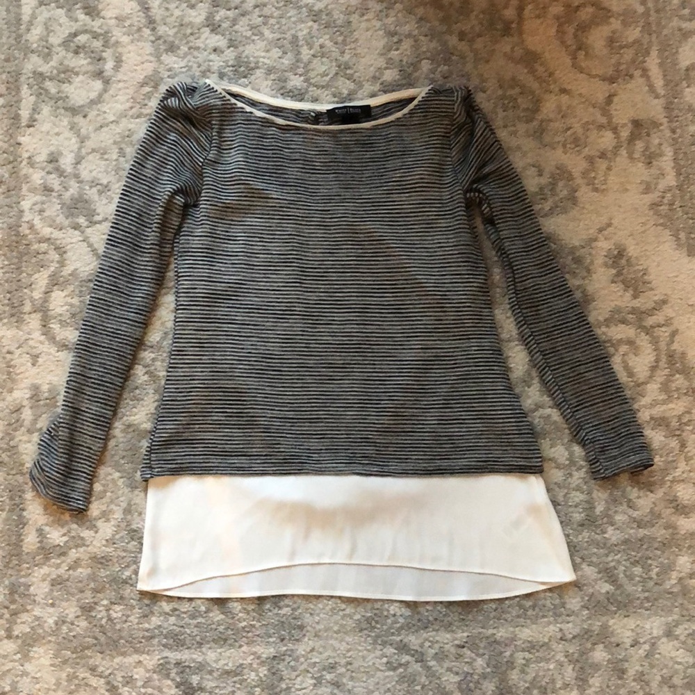 WHBM two-in-one cutout back sweater in S
